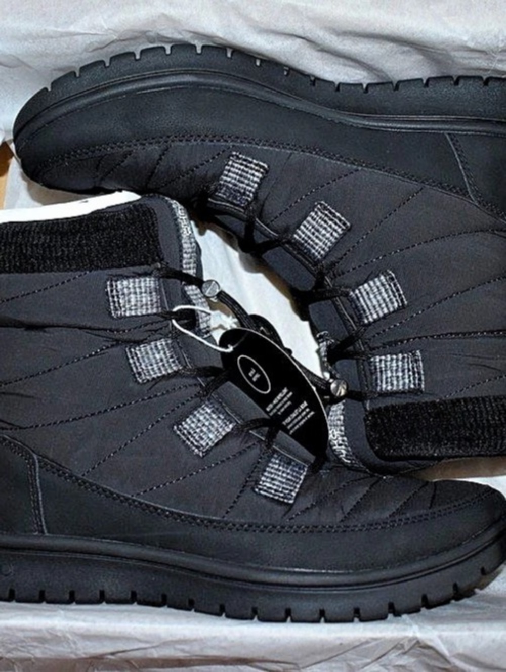 NWT Rykä Sienna Black Water Repellent Boots Women’s 9 Wide ACTIVfoam